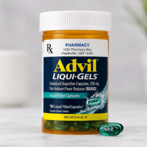 Advil Liqui-Gels 200mg ibuprofen liquid-filled capsules for pain and fever relief