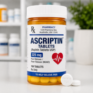 Ascriptin buffered aspirin tablets medication