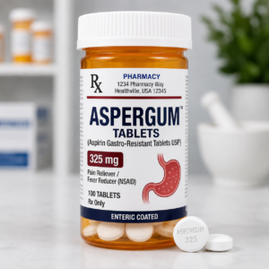 Aspergum aspirin medication product