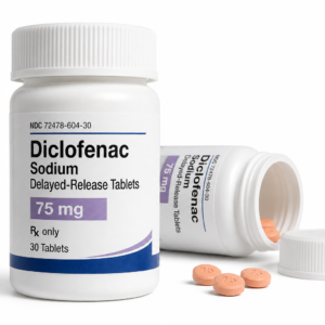Diclofenac prescription pain relief medication tablets