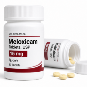 Meloxicam prescription medication tablets bottle