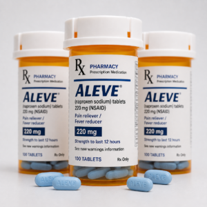 Aleve 220mg naproxen sodium pain reliever tablets