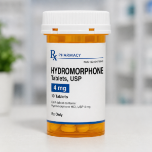 Hydromorphone hydrochloride prescription pain medication tablets