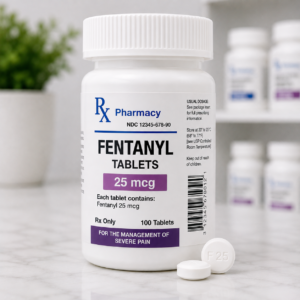 Prescription medication safety information about fentanyl and the importance of secure, medically supervised use.