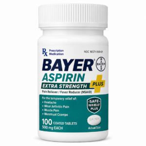 Bayer Aspirin Extra Strength 500 mg tablets