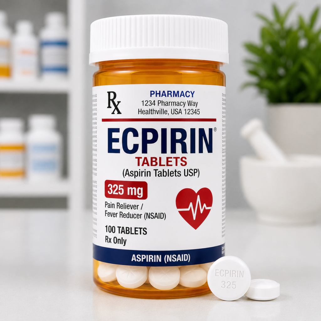Ecpirin 325 mg aspirin extended release tablets | Buy Ecpirin Tablets