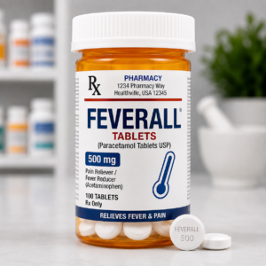 FeverAll acetaminophen pain reliever and fever reducer