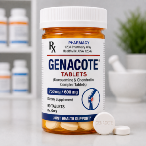 Genacote aspirin tablets acetylsalicylic acid medication