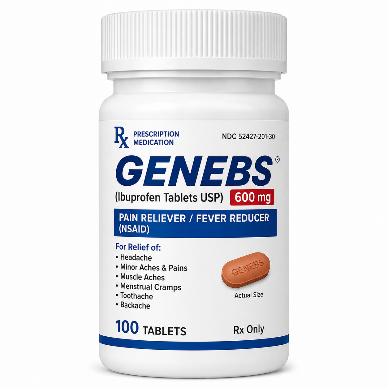 Genebs acetaminophen tablets pain reliever and fever reducer