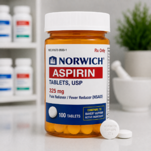 Norwich Aspirin 325 mg pain reliever and fever reducer tablets