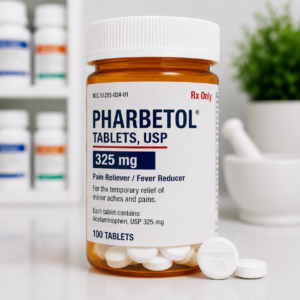 Pharbetol acetaminophen tablets pain reliever and fever reducer