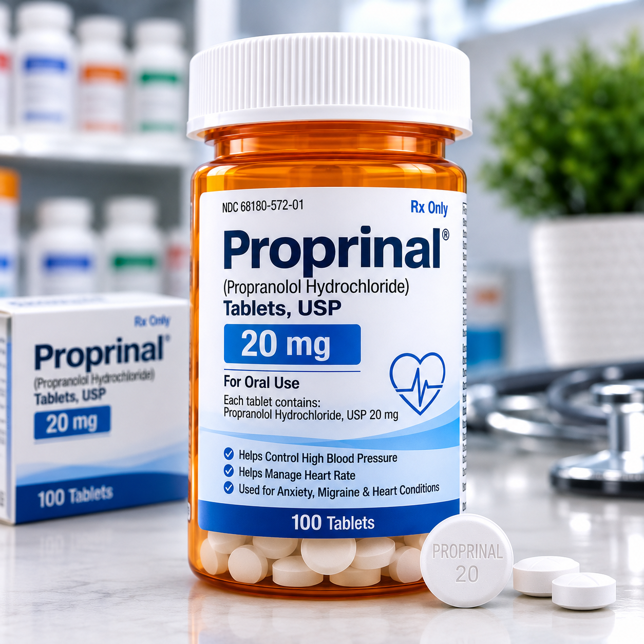 Proprinal 200 mg ibuprofen pain reliever tablets