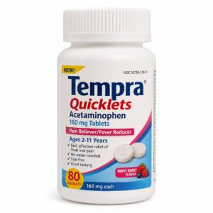 Tempra Quicklets acetaminophen chewable tablets