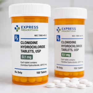 Clonidine prescription medication tablets