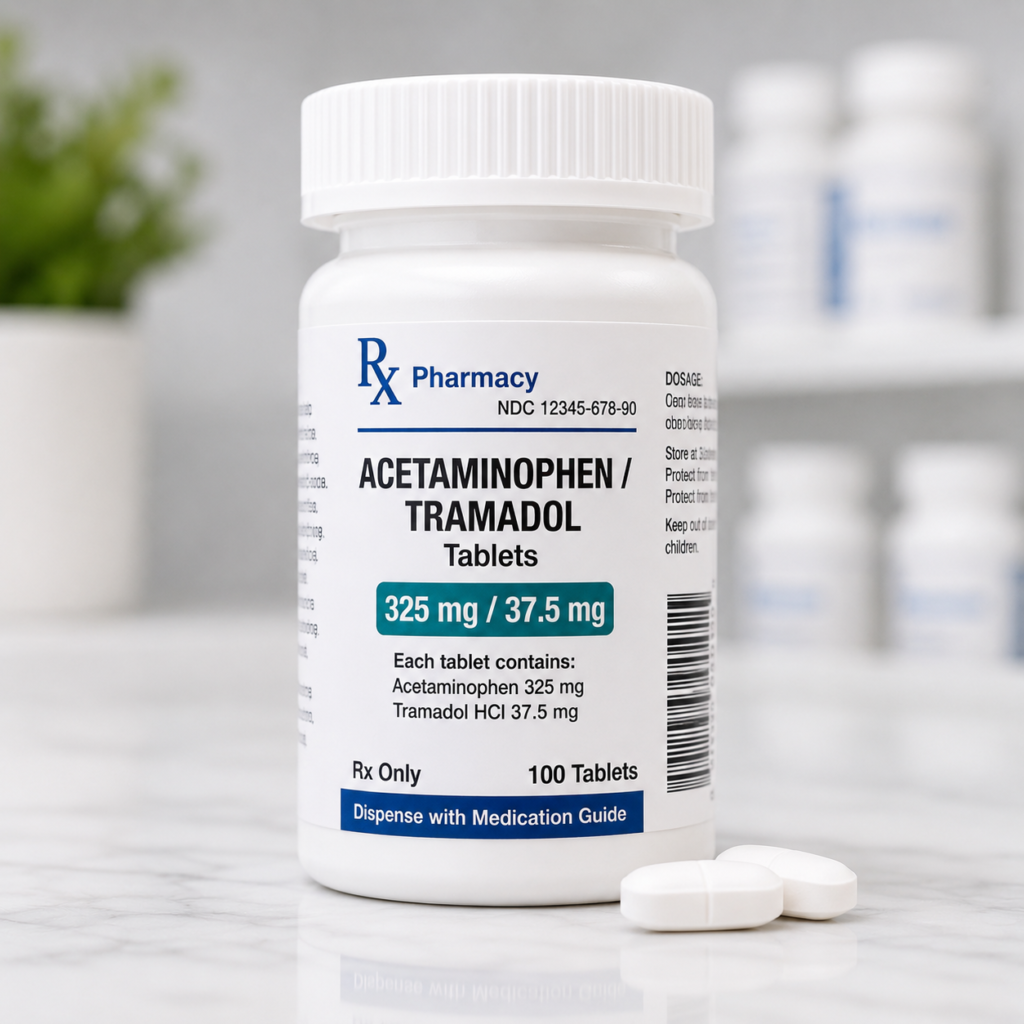 Acetaminophen tramadol tablets prescription pain medication